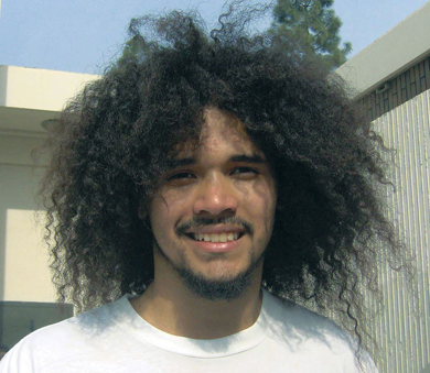 Jorge Aceituno, 17, Fairfax HS: "The girls love it."

Photo by Victoria Imtanes, 15, Fairfax HS