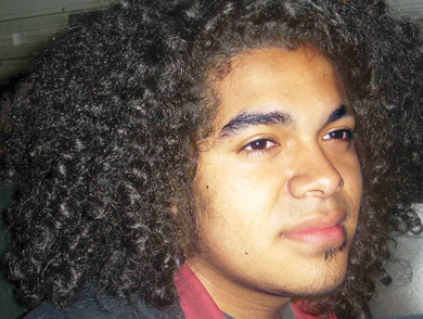 Christopher Ramirez, 17, Venice HS: "Having big hair is like having a big red nose. Everyone looks at you like you're crazy, but in reality it's a special thing."

Photo by Mar Velez, 17, Venice  HS