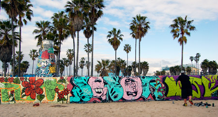 While talking to artists at Venice and examining their work, Emily realized that graffiti is art because of how much time and skill go into creating it.Photo by Emily Bader, 15, Cleveland HS (Reseda)