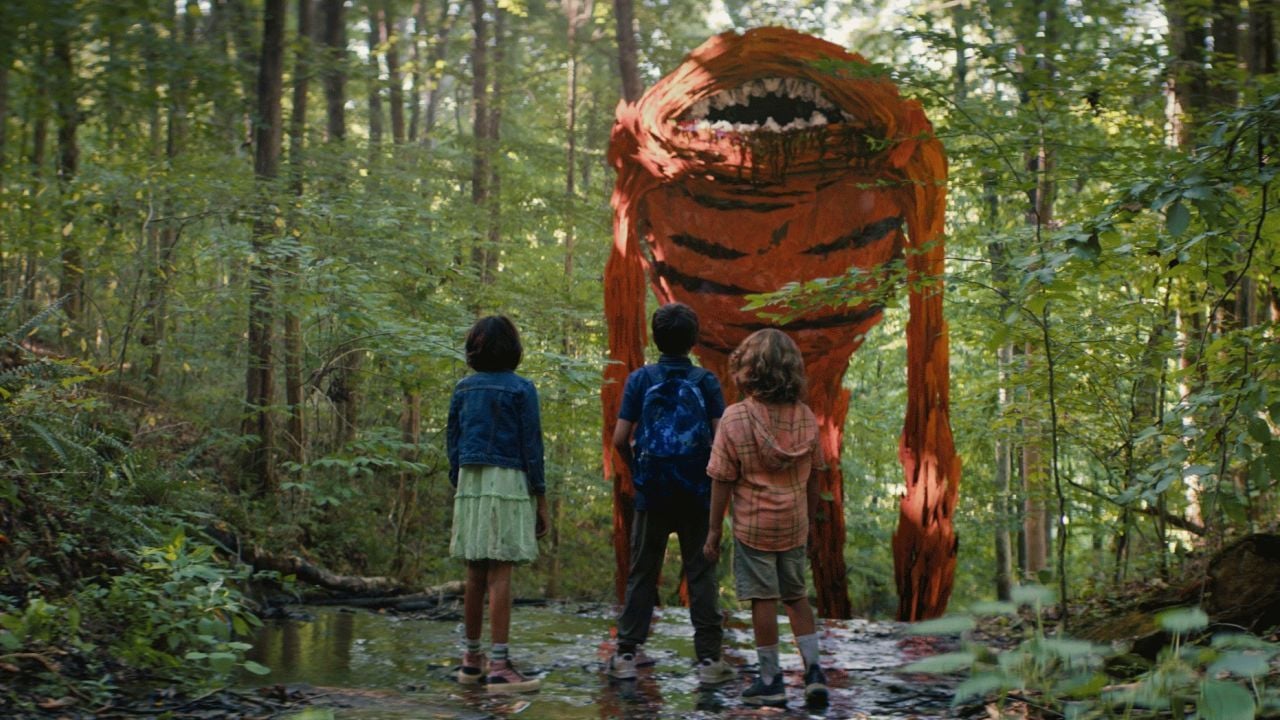 Thanks to the magical lake, the child's monster drawings awaken to life!