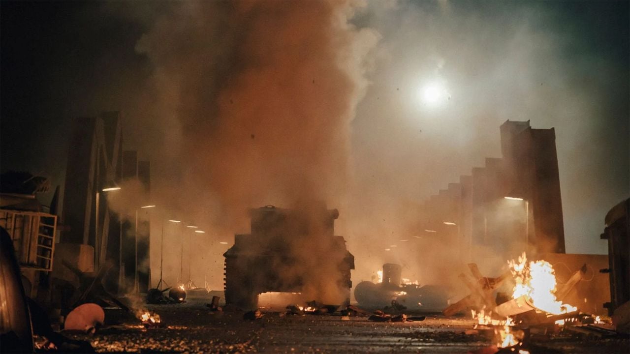 Again and again the tiger goes through dangerous terrain.