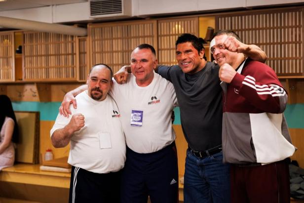 Dwayne Johnson as wrestler Mike Kerr