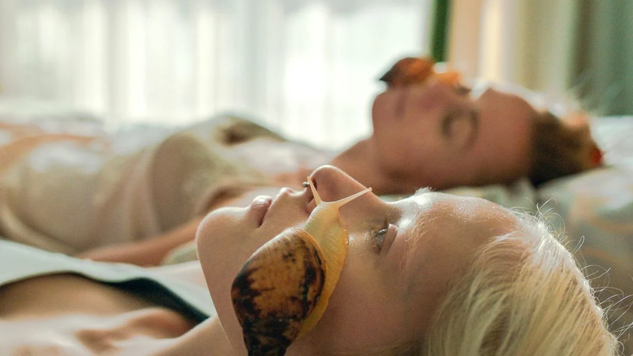 The titular white snail is not only metaphorical, but also actually appears in “White Snail”.