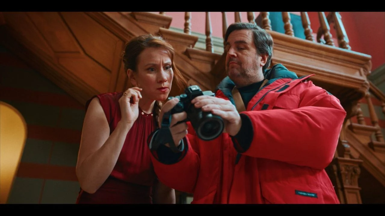 Fabian proudly presents one of the many clues he comes across during his investigation.