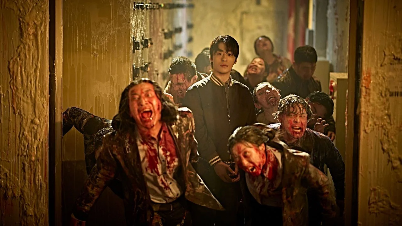 Dr. Suh Young-chul (Koo Kyo-hwan) rules over his undead swarm.