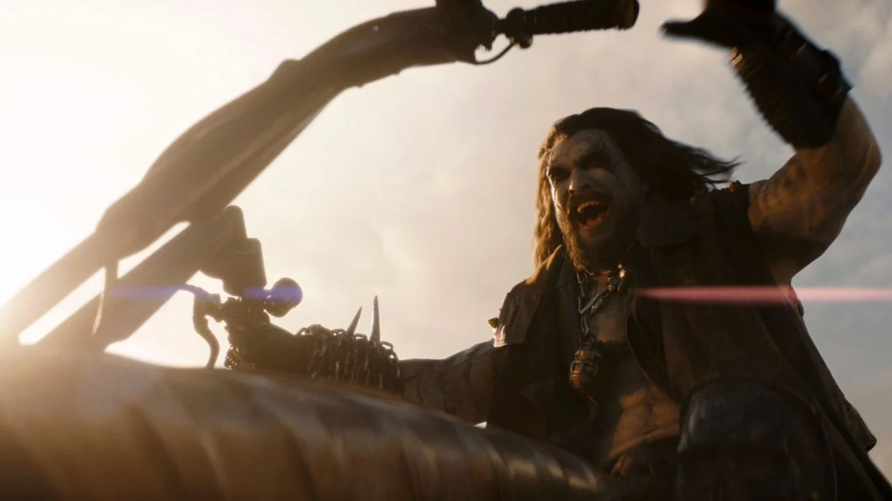 Only real with a space motorcycle: Jason Momoa as Lobo!