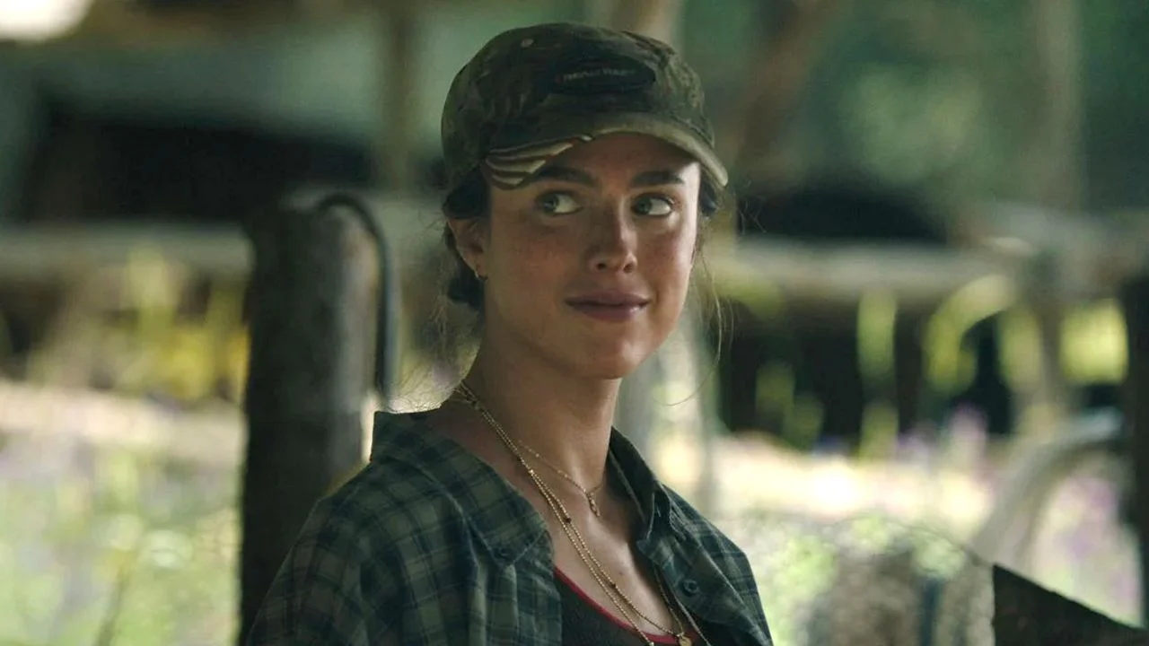 Is Hig possibly running into a woman for (survival) in Cima (Margaret Qualley)?