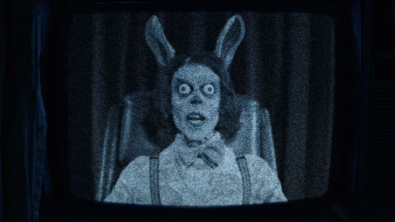 There's no Damian McCarthy film without bunnies! The plush toy also appears in different versions in “Hokum”.