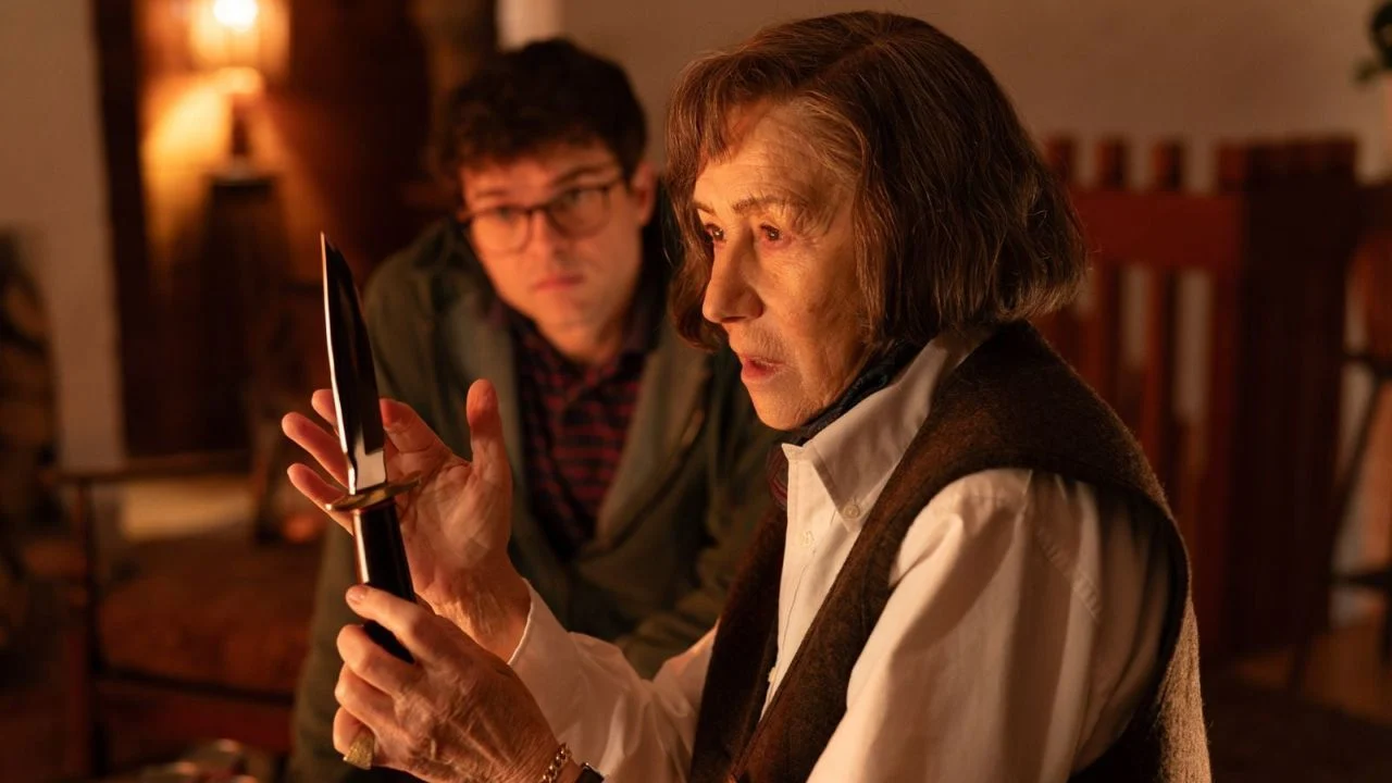 Patricia Highsmith believes she can just chase her counterpart, Edward Ridgeway (Alden Ehrenreich), away.