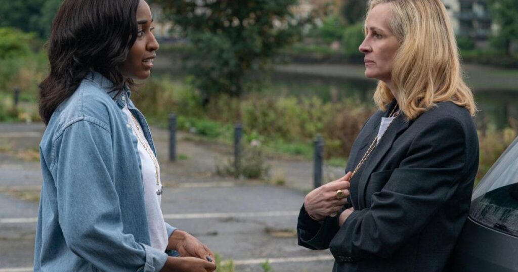 “After the Hunt” movie review: Great Roberts in a weak drama