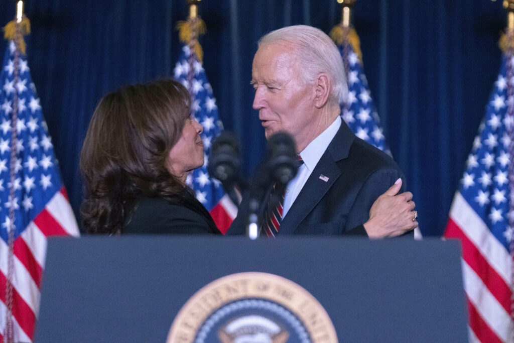 Biden and Harris thank Democratic donors and ask for support after tough loss to Trump
