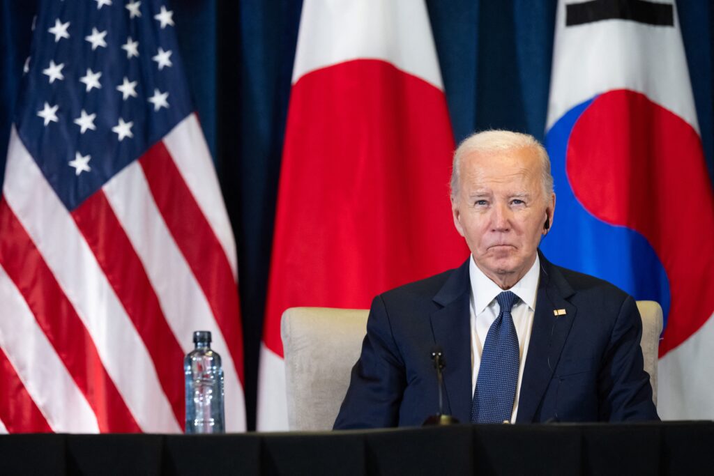 Biden meets with leaders of South Korea and Japan, praises cooperation amid tensions over North Korea