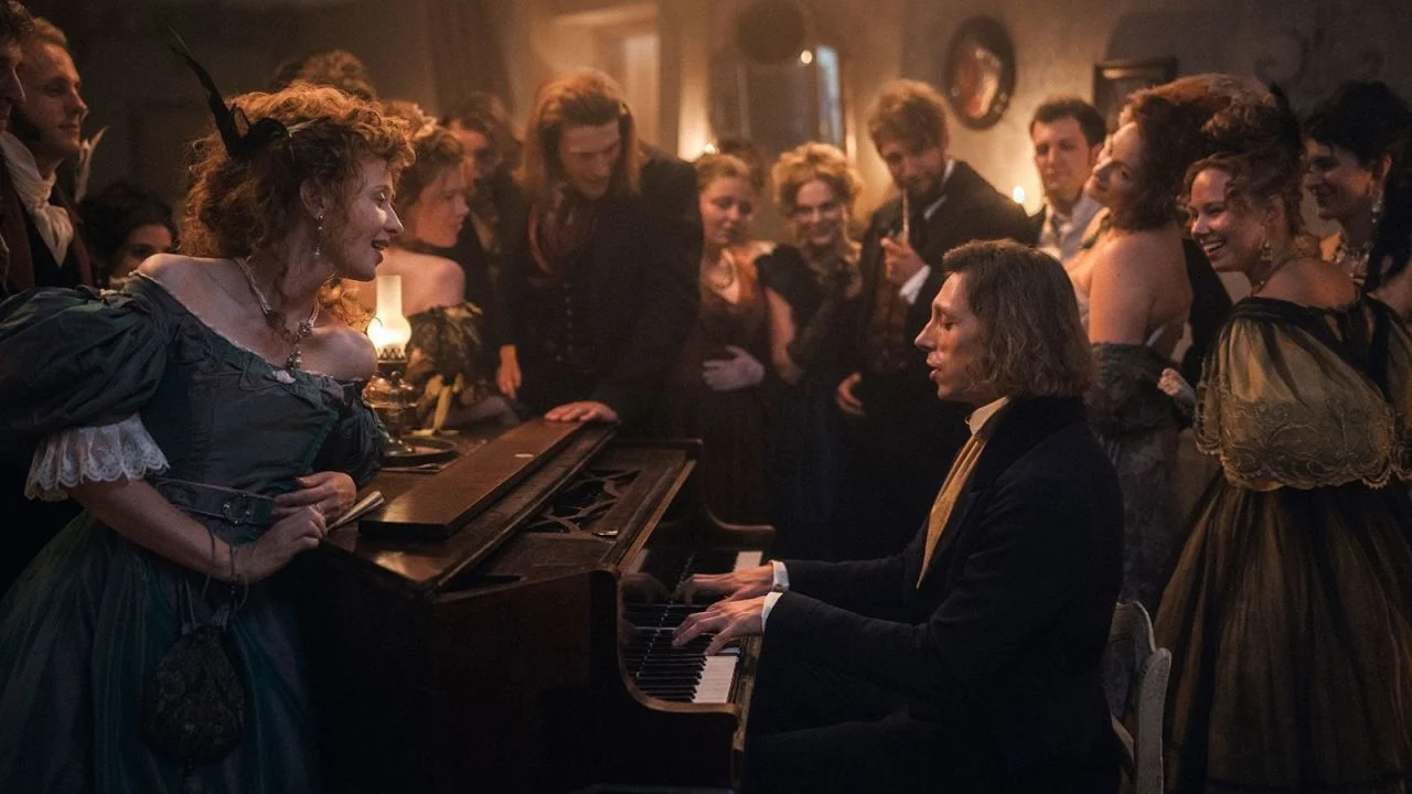 No matter where Chopin (Eryk Kulm) appears, the atmosphere is always exuberant.
