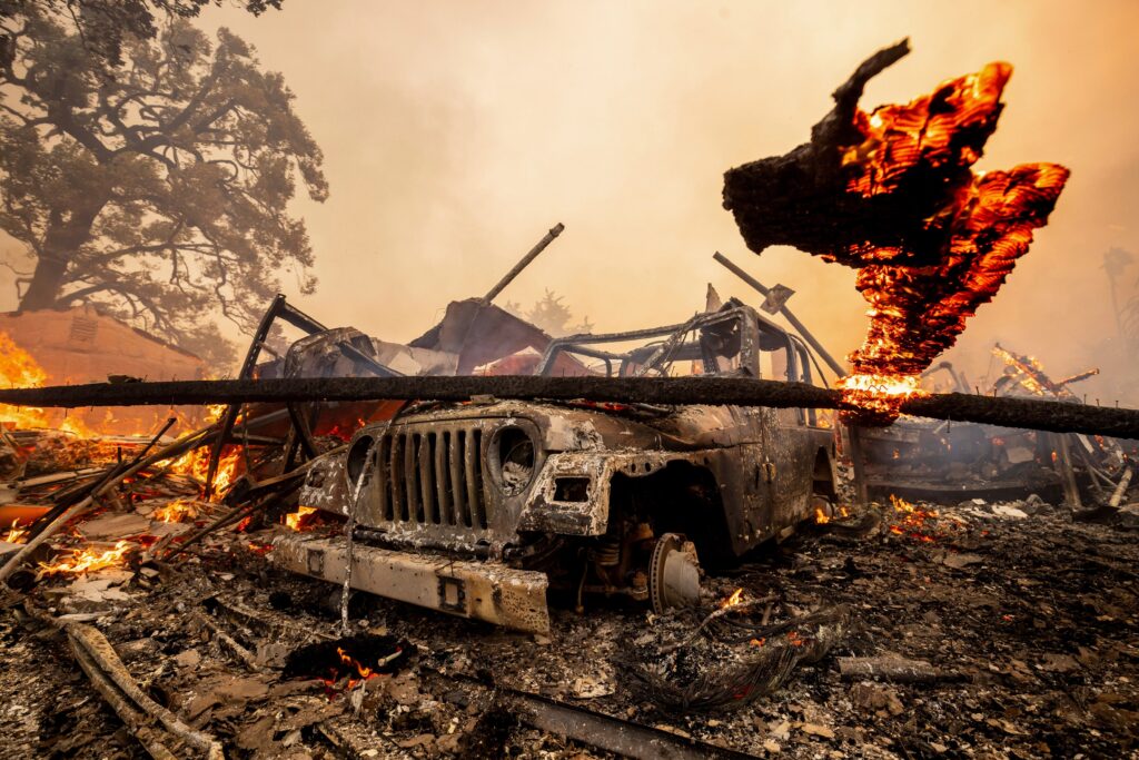 Firefighters describe harrowing conditions in California wildfire