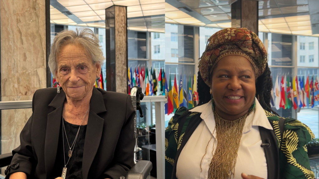 Human rights defenders from Colombia and Bolivia receive an award in the US