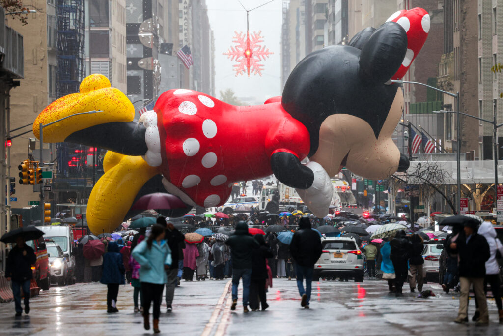 Macy's Thanksgiving Day Parade: Giant balloons, rainy weather and 21 protesters arrested