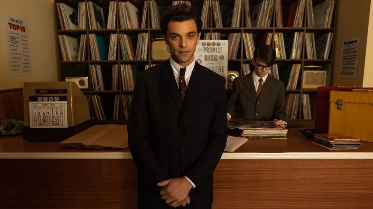 Brian Epstein (Jacob Fortune-Lloyd) could probably sell rain in London.