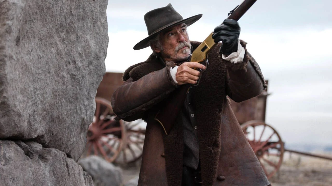 Sheriff Gabriel Dove (Pierce Brosnan) has a hard time keeping the peace in the town of Trinity.