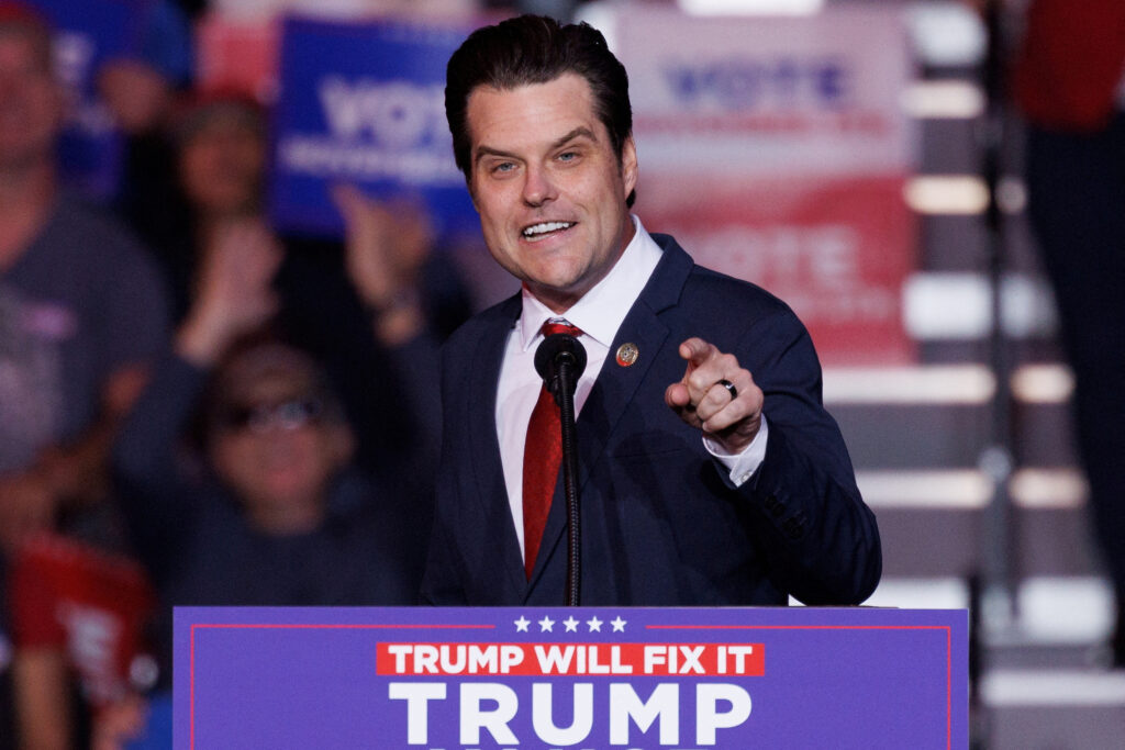Trump names Congressman Matt Gaetz as attorney general