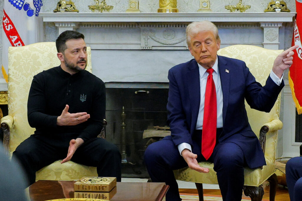 What reactions leave the tense meeting between Trump and Zelenskyy?