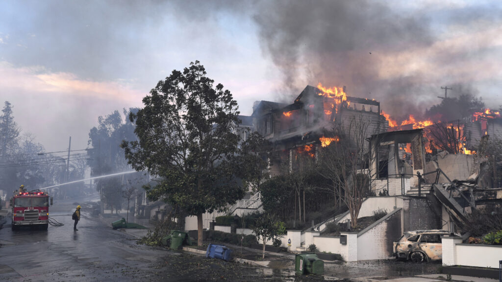 With fires still active, there is talk of rebuilding Los Angeles neighborhoods devastated by fire